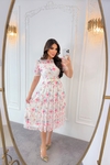 VESTIDO TULE ESTAMPADO 3536