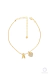 Pulseira de lembrança folheada com inicial - comprar online