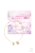 Pulseira de lembrança folheada com inicial