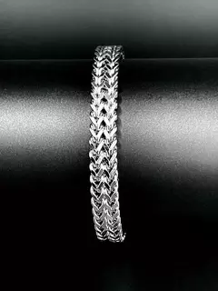 Pulsera de Acero Quirúrgico Aquiles 8 mm 19 cm - Gotland Clothing