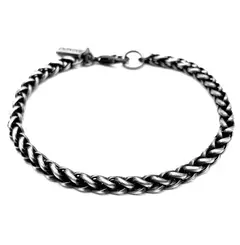 Pulsera Metal color Plata Vieja Espiga 5 mm - tienda online