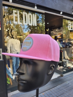 Gorra California Rosa con Parche de cuero - comprar online