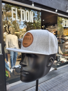 Gorra California Gris con Parche de cuero - comprar online