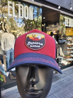 Gorra New York azul y bordo con Parche Bordado - Gotland Clothing