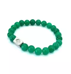 Pulsera de Piedra Agata Verde
