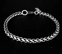 Pulsera Metal color Plata Vieja Espiga 5 mm - comprar online
