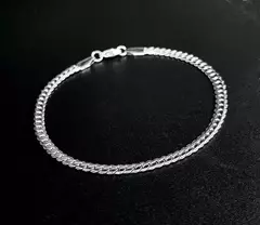 Pulsera de Acero Quirúrgico Groumet Cerrada 4 mm 21 cm - Gotland Clothing
