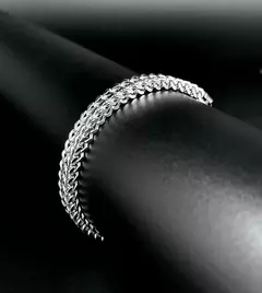 Pulsera de Acero Quirúrgico Aquiles 8 mm 19 cm - comprar online