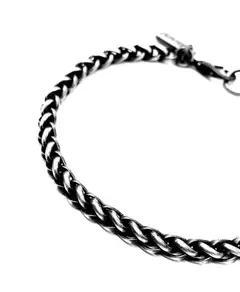 Pulsera Metal color Plata Vieja Espiga 5 mm - Gotland Clothing