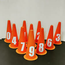 KIT CONO ENUMERADO 30 CM X10 UNIDADES - comprar online