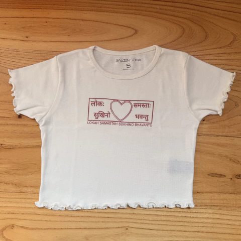 Crop Top Lokah Off White - comprar online