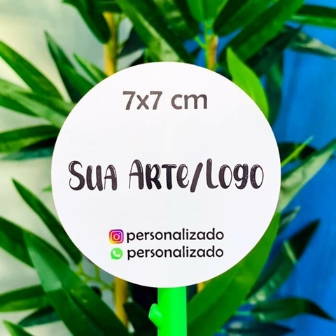 Adesivo Personalizado 7x7cm - Redondo
