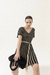 VESTIDO PUNTO | NEGRO Y ORO - COCO MUI.