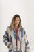 CAMPERA IMPERMEABLE | LEAVES AZUL - comprar online