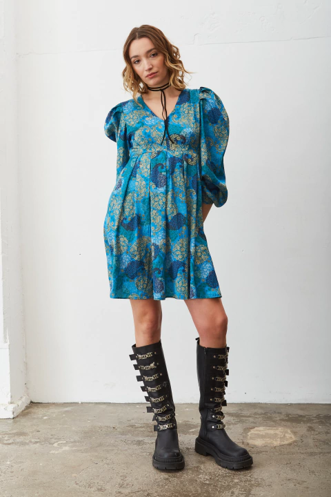 VESTIDO SUERTE CORTO | AZUL