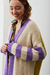 SACO BOTÓN | MOSTAZA Y VIOLETA - comprar online