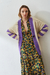 SACO BOTÓN | MOSTAZA Y VIOLETA - comprar online