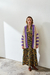 SACO BOTÓN | MOSTAZA Y VIOLETA - comprar online
