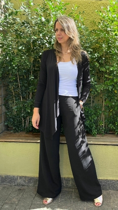 CARDIGAN ABERTO VISCOLYCRA PRETO na internet