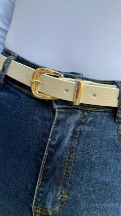 CINTO EM COURO FINO OFF WHITE na internet