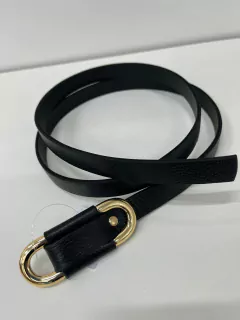 CINTO COURO MÉDIO PRETO - comprar online