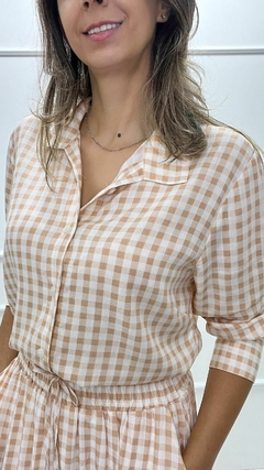 CAMISA XADREZ BEGE na internet