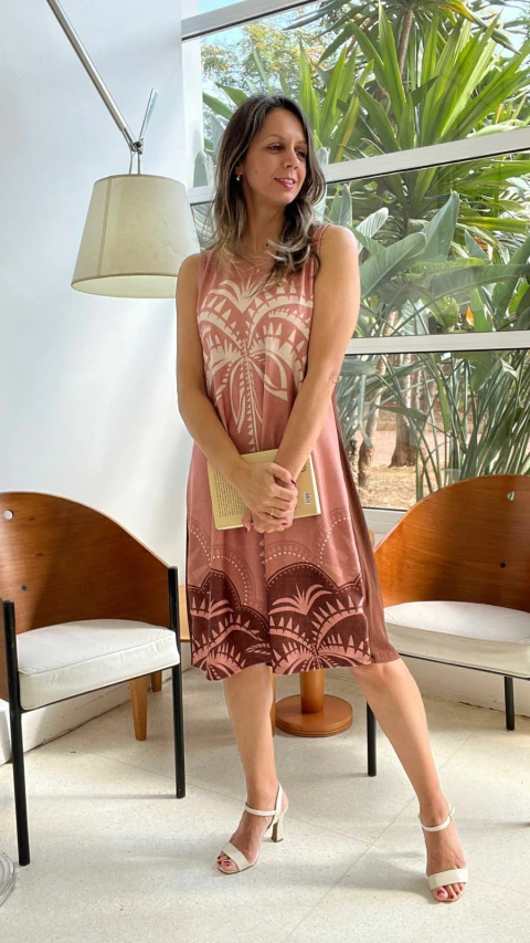 VESTIDO CURTO ESTAMPA FRONTAL