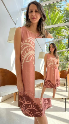 VESTIDO CURTO ESTAMPA FRONTAL