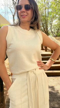 CONJUNTO LUX CRU/BEGE - Alecrim Dourado Moda Feminina