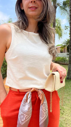 BLUSA SEM MANGA SLIM na internet