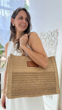 BOLSA DE PALHA GRANDE - Alecrim Dourado Moda Feminina