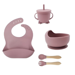 Set cuenco 5 piezas ROSA CREPE - comprar online