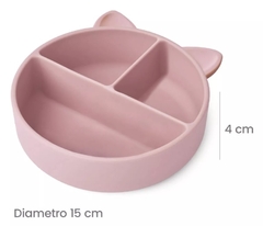 Plato silicona con divisiones "Gatito" - comprar online