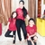 T-shirt vermelha divertida infantil masculina - Amores de Ana's