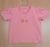 T-shirt salmão infantil feminino