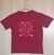 T-shirt vermelha divertida infantil masculina