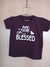 T-shirt feminina infantil Little Blessed e aplicação de pérolas