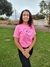 T-shirt adulto mãe coração mama Cor: rosa