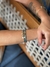Imagem do Pulseira cristal azul + Pérola + Espírito Santo