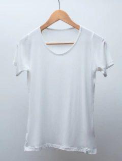 Remera Manga Corta Escote Redondo Mujer - Piel de Bamboo