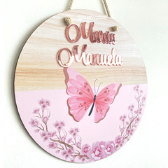 PLAQUINHA MDF BORBOLETA| M090