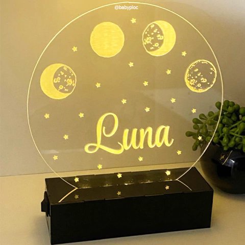 LUMINÁRIA REDONDA - FASES DA LUA | L150