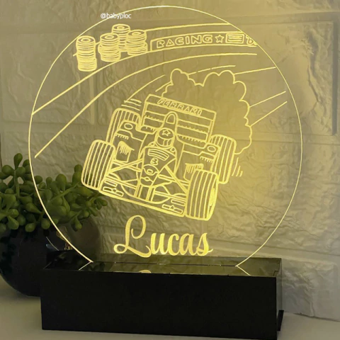 LUMINÁRIA REDONDA - CARRO FÓRMULA 1 | L229 - comprar online