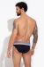 Sunga Brief Listras Canelle Azul Solaris - Missionary Brand