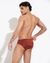 Sunga Brief Canelada Marrom Solaris - comprar online