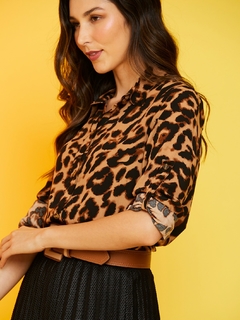 Camisa Feminina Estampa Animal Print - Ellen - comprar online
