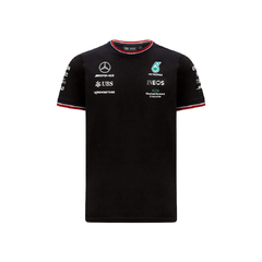 Remera Mercedes Negra AMG Petronas F1 Tommy Hilfiger 2023
