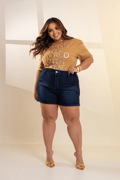 Bermuda jeans Social Baggy Escuro GRAMMD - 2383000 na internet