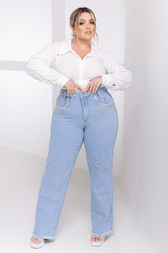 Wide Leg Franja Strass GRAMMD - 2114000