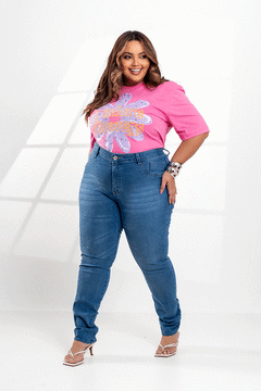 Calça Skinny Jeans Média Efeito Laser GRAMMD - 2373000 na internet